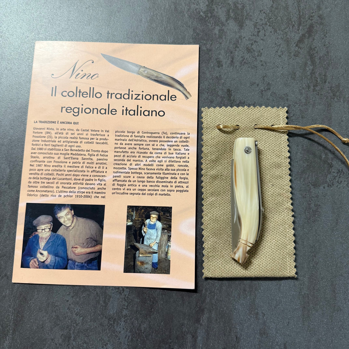 COLTELLO REGIONALE - PESCATORE 17cm - ABRUZZESE - NINO NISTA