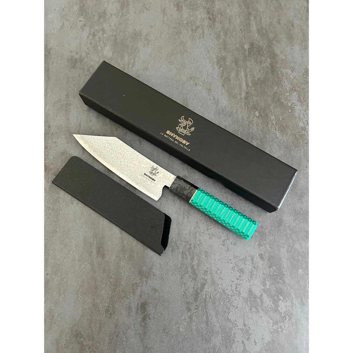 Shynoby Damasco - Mini Kiritsuke Water Green